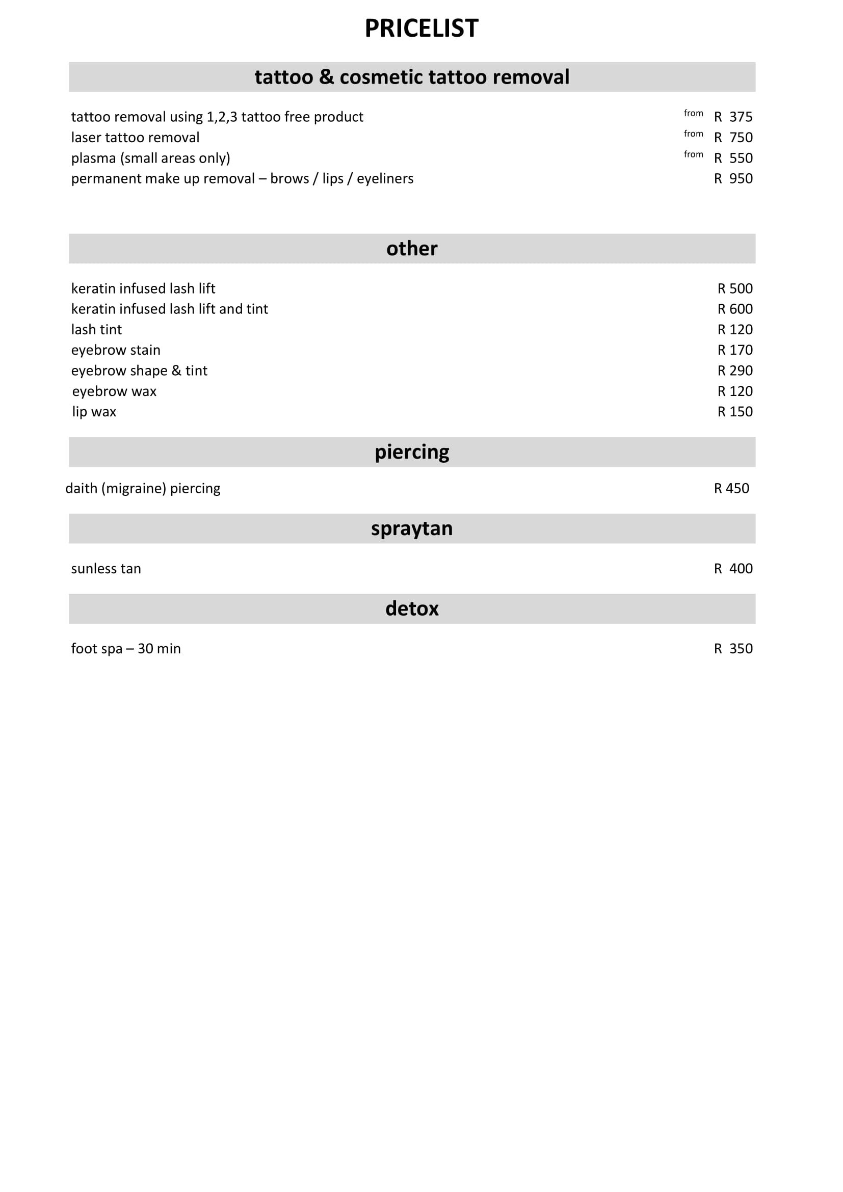 Skulpt Ink Pricelist 3