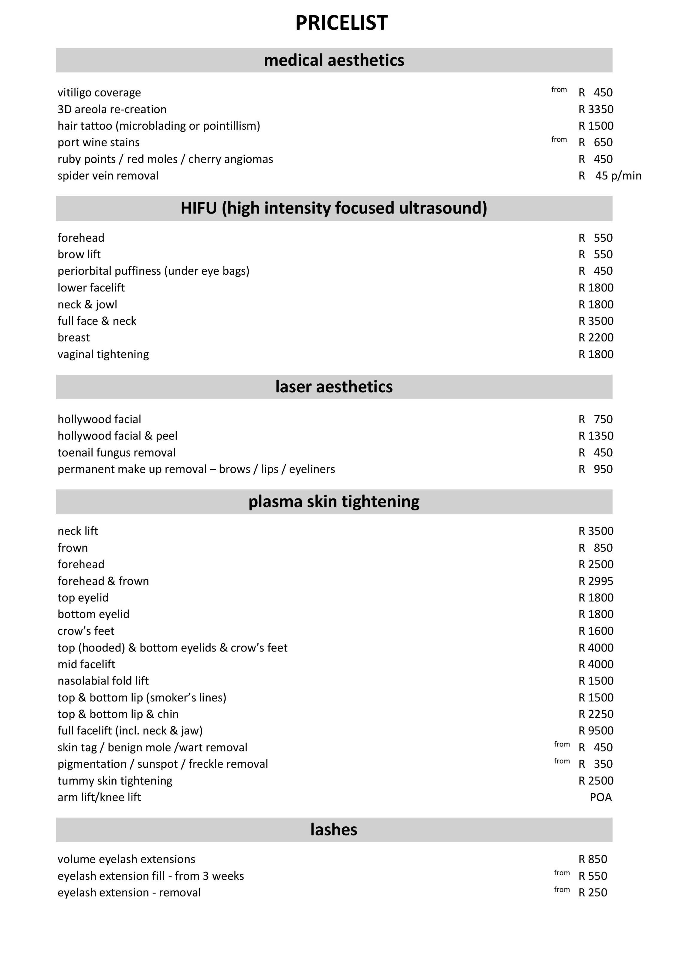 Skulpt Ink Pricelist 2